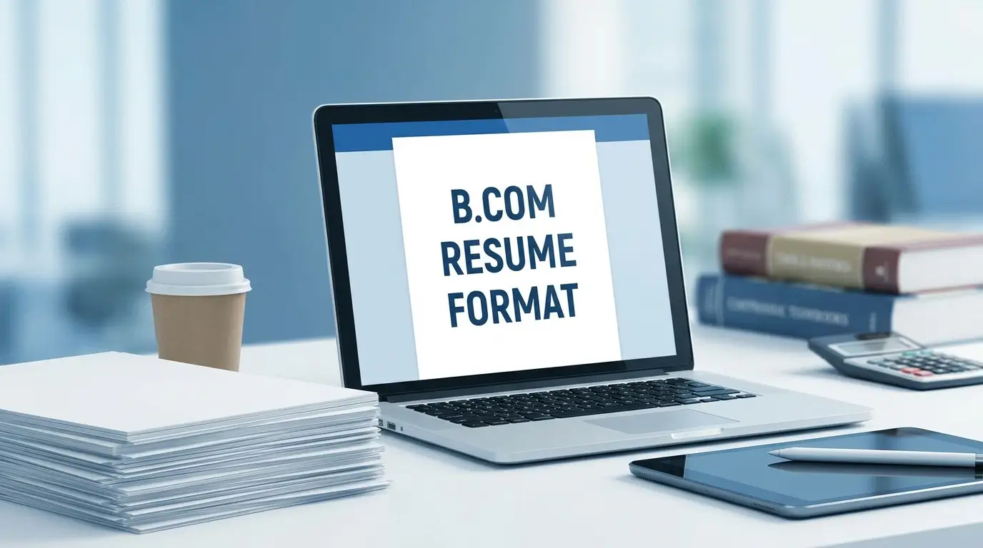 B.COM Resume Format