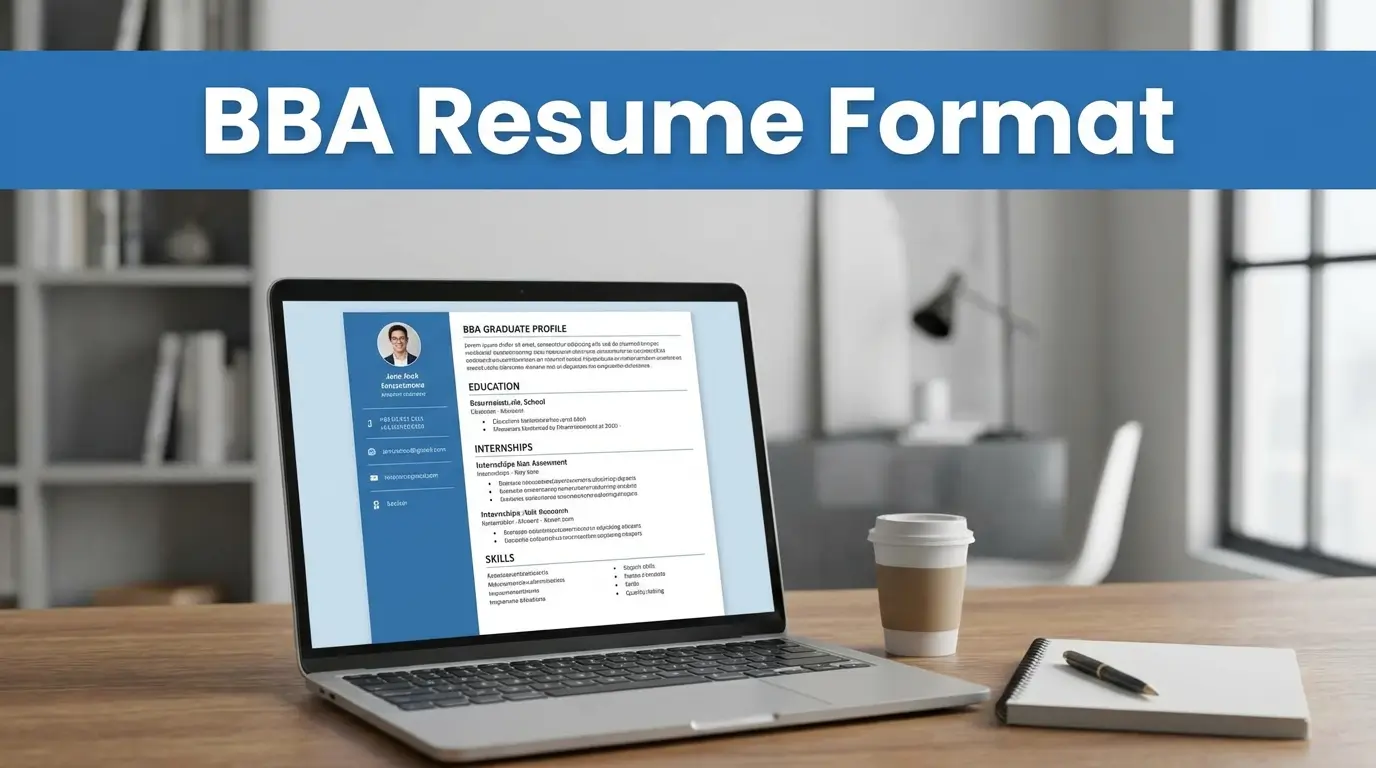 BBA Resume Format